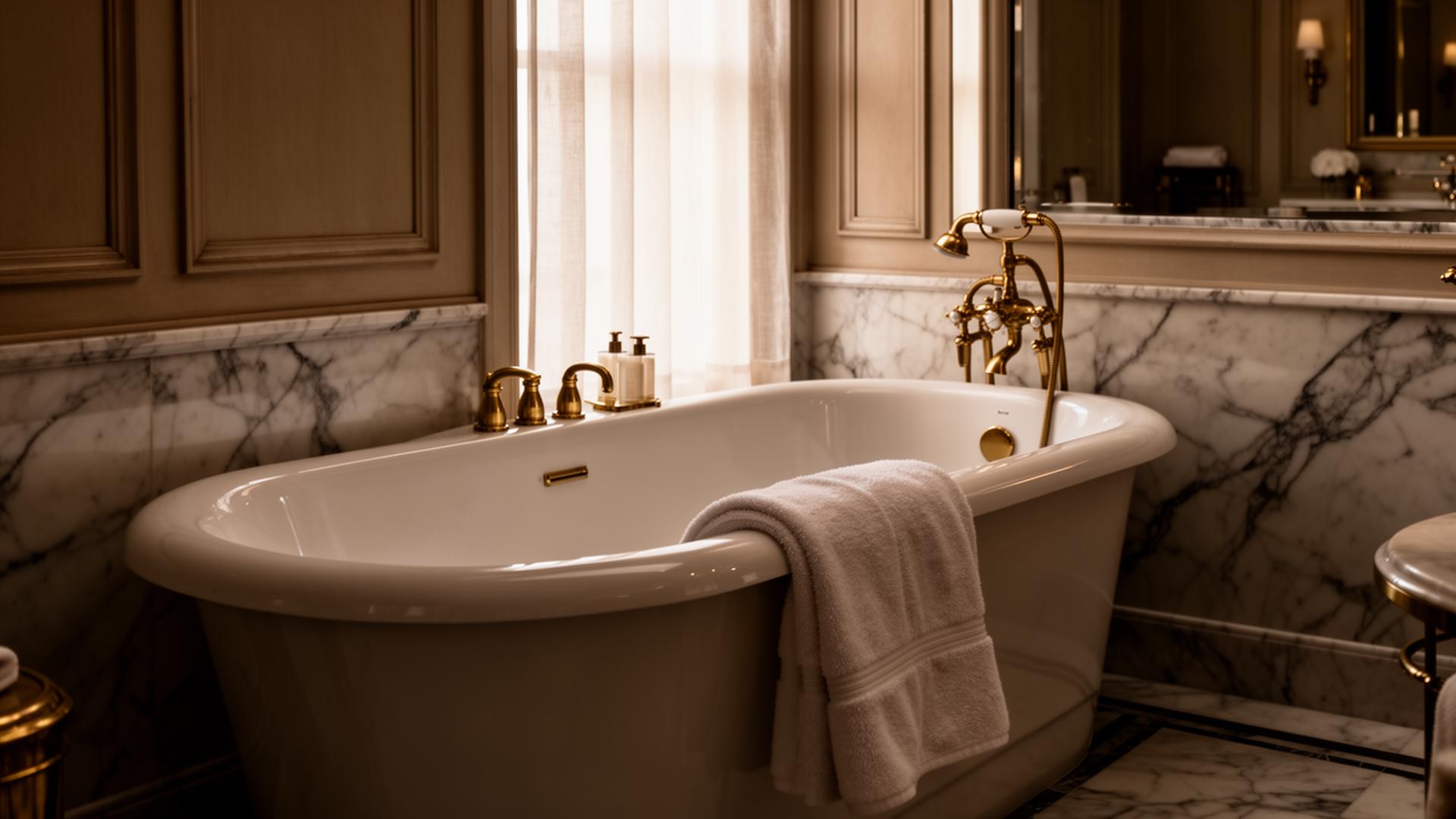 The marble bath